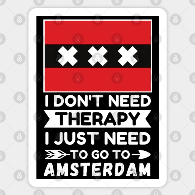 Amsterdam Travel Magnet by footballomatic